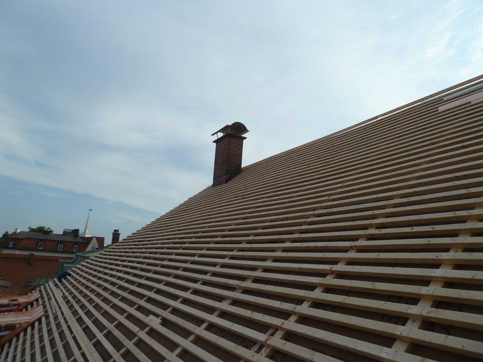 Dachlattung auf neuer Unterkonstruktion